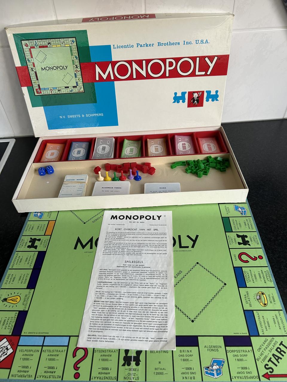 Vintage Monopoly spel.