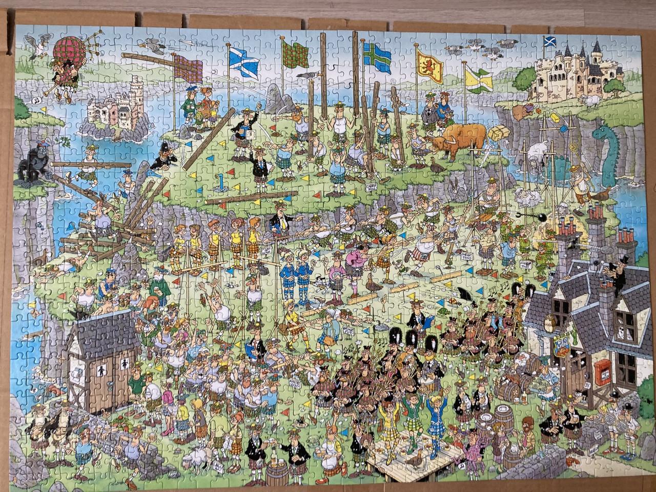 Puzzel Jan van Haasteren Highland games