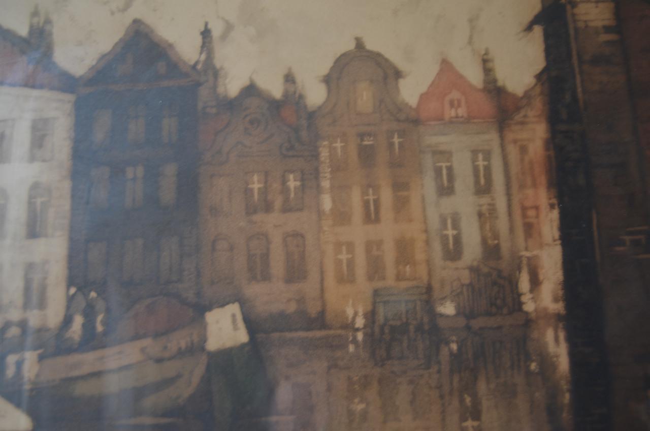 Grote kleurenets Grachtenpanden Brugge Julien v. Santen