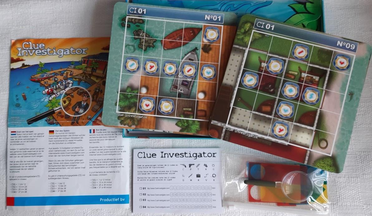 Clue Investigator, puzzelspel 1 pers.