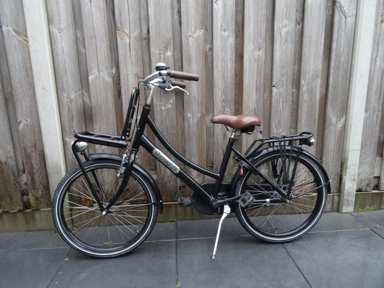 🚲 Popal Meisjesfiets – 22 inch – 3 Versnellingen – Zwart 🖤