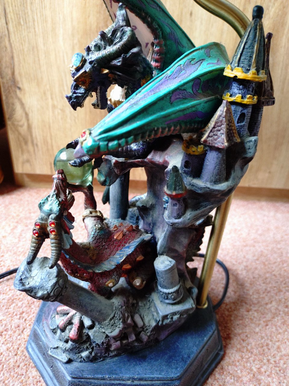 Lamp met draken