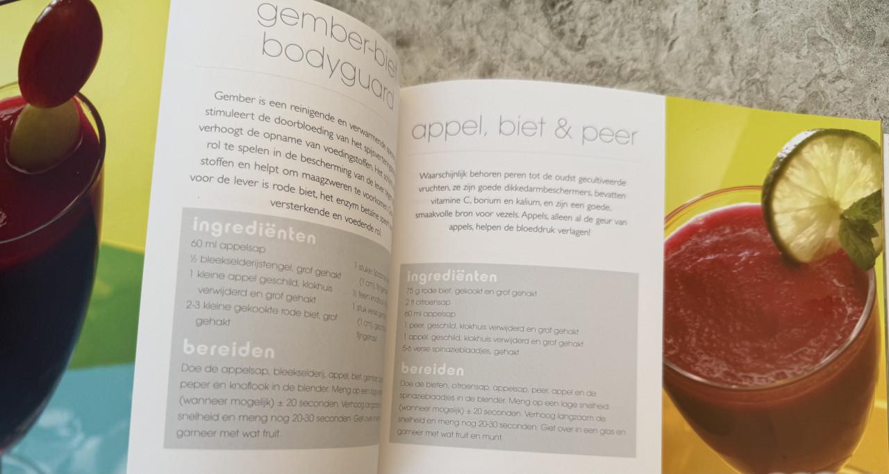 Splinternieuw boek. Sapjes en Smoothies. Nieuwprijs 39,95.