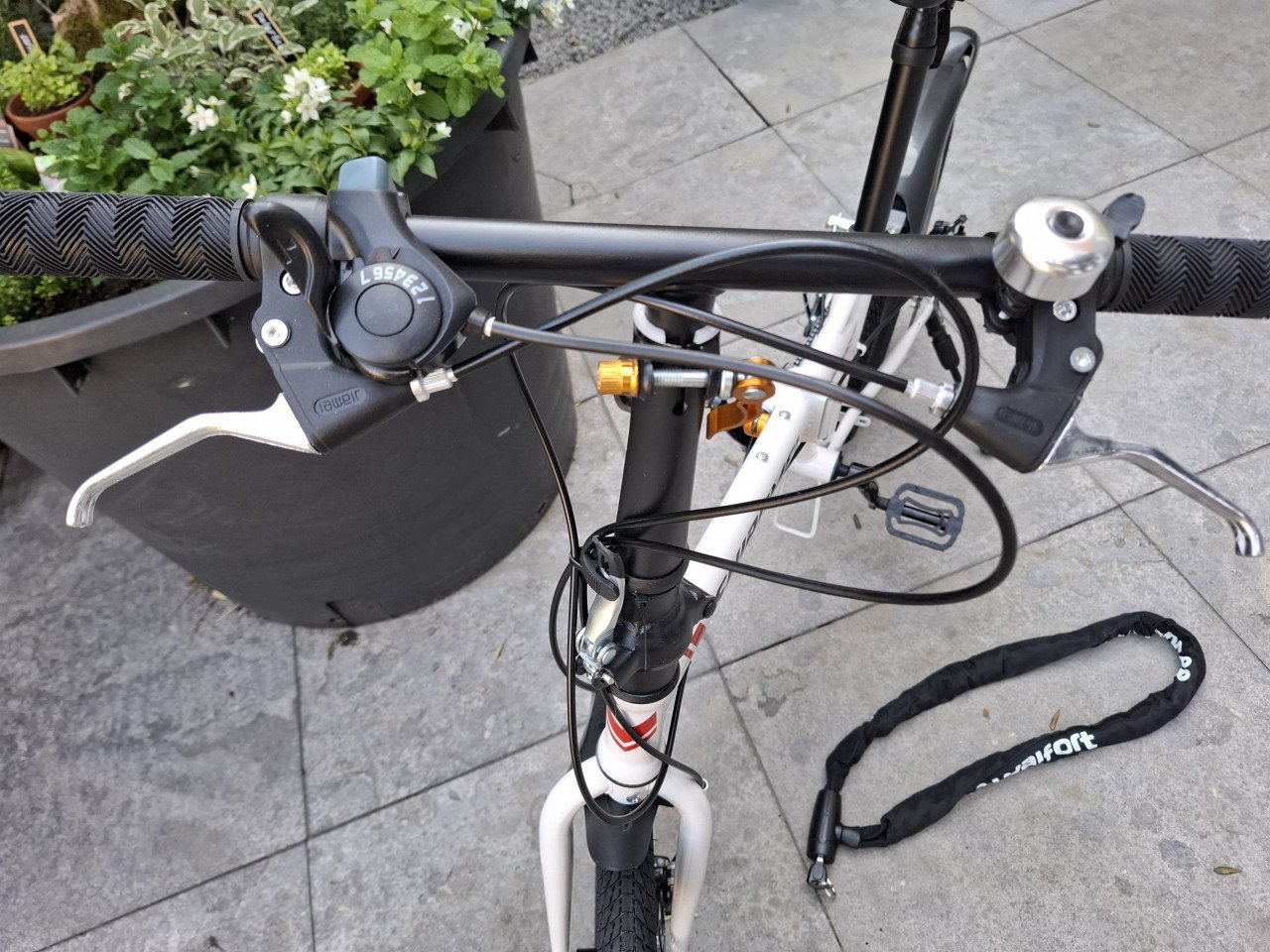 Vouwfiets/ mountainbike stijl. 20inch, wit