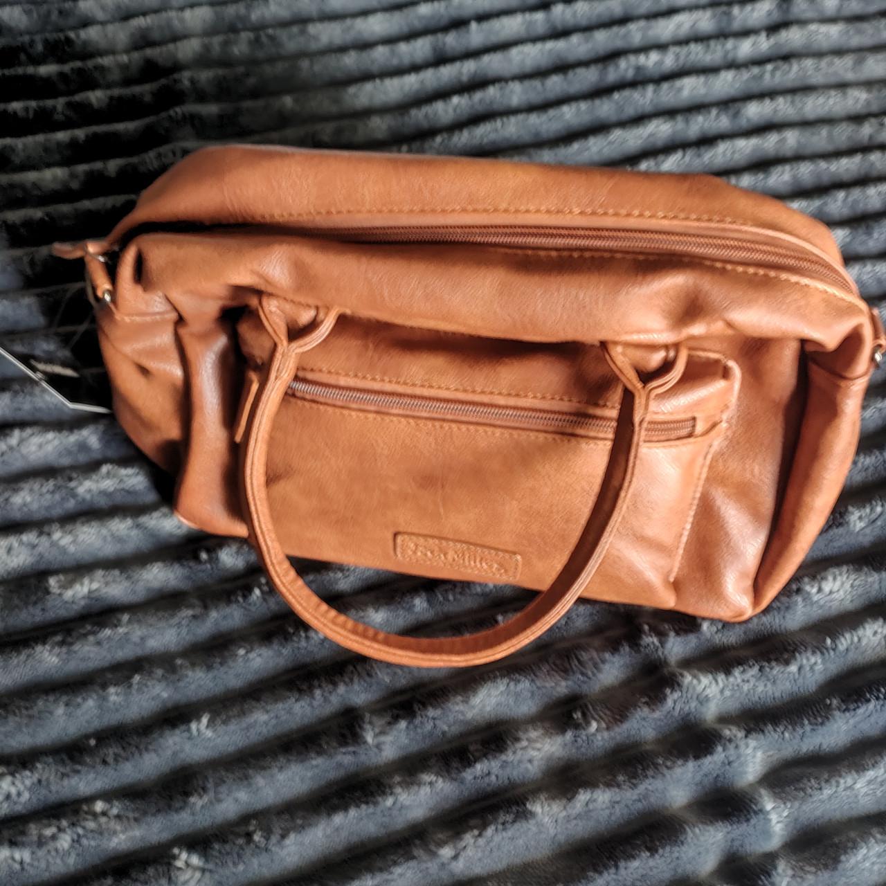 Jack Milles cognac schoudertas/handtas – NIEUW