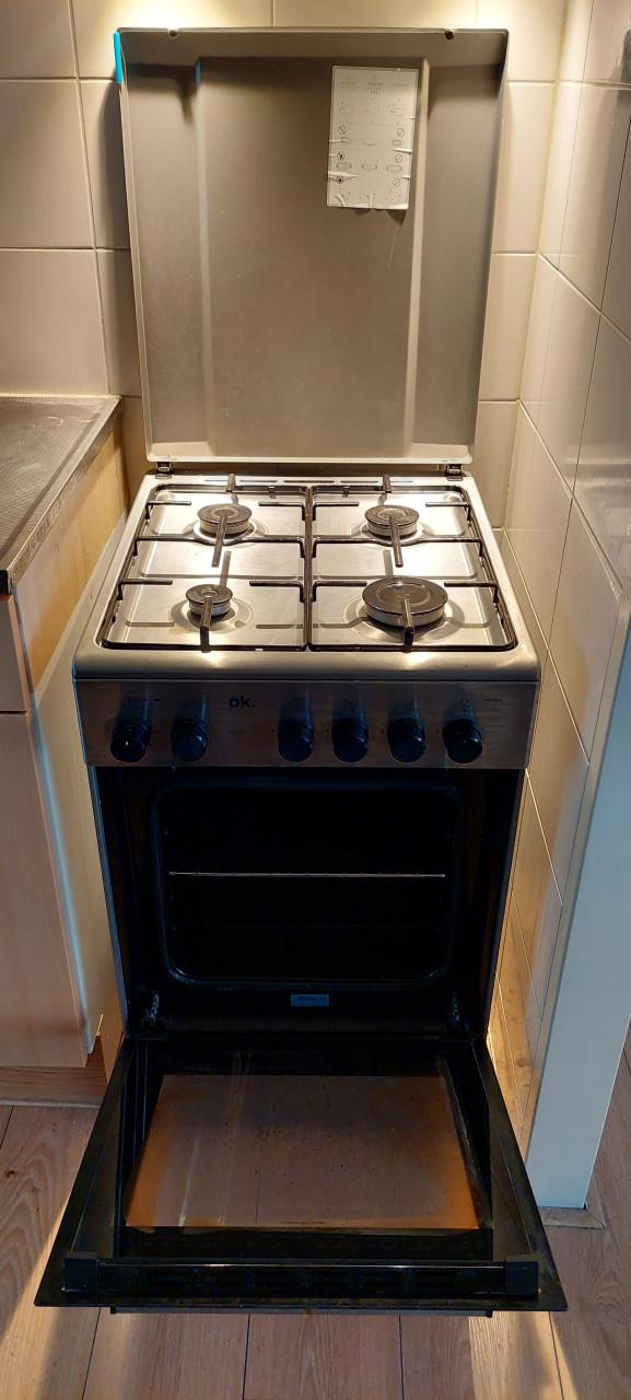 Gasfornuis met electrische oven