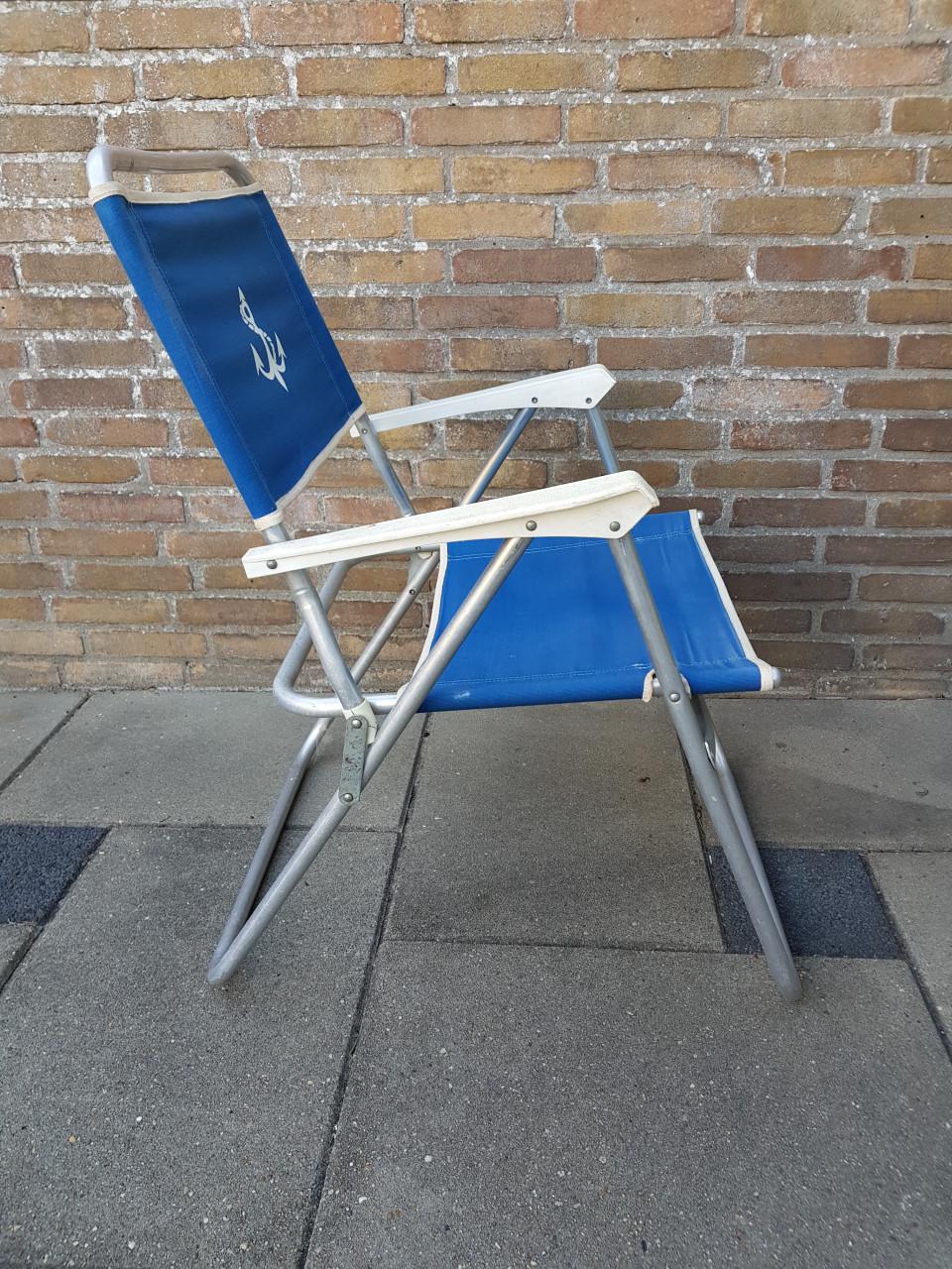 Opvouwbare vis/campingstoel met armleuningen