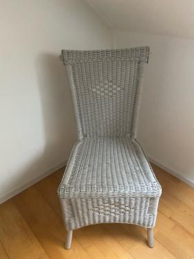 Rieten eetkamer stoelen