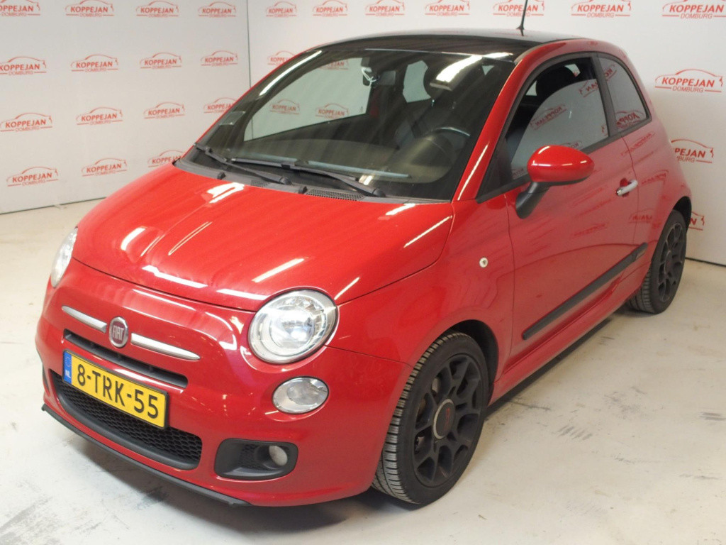 Fiat 500 0.9 twinair 500s, airco, zwart dak, all season, mist lampen