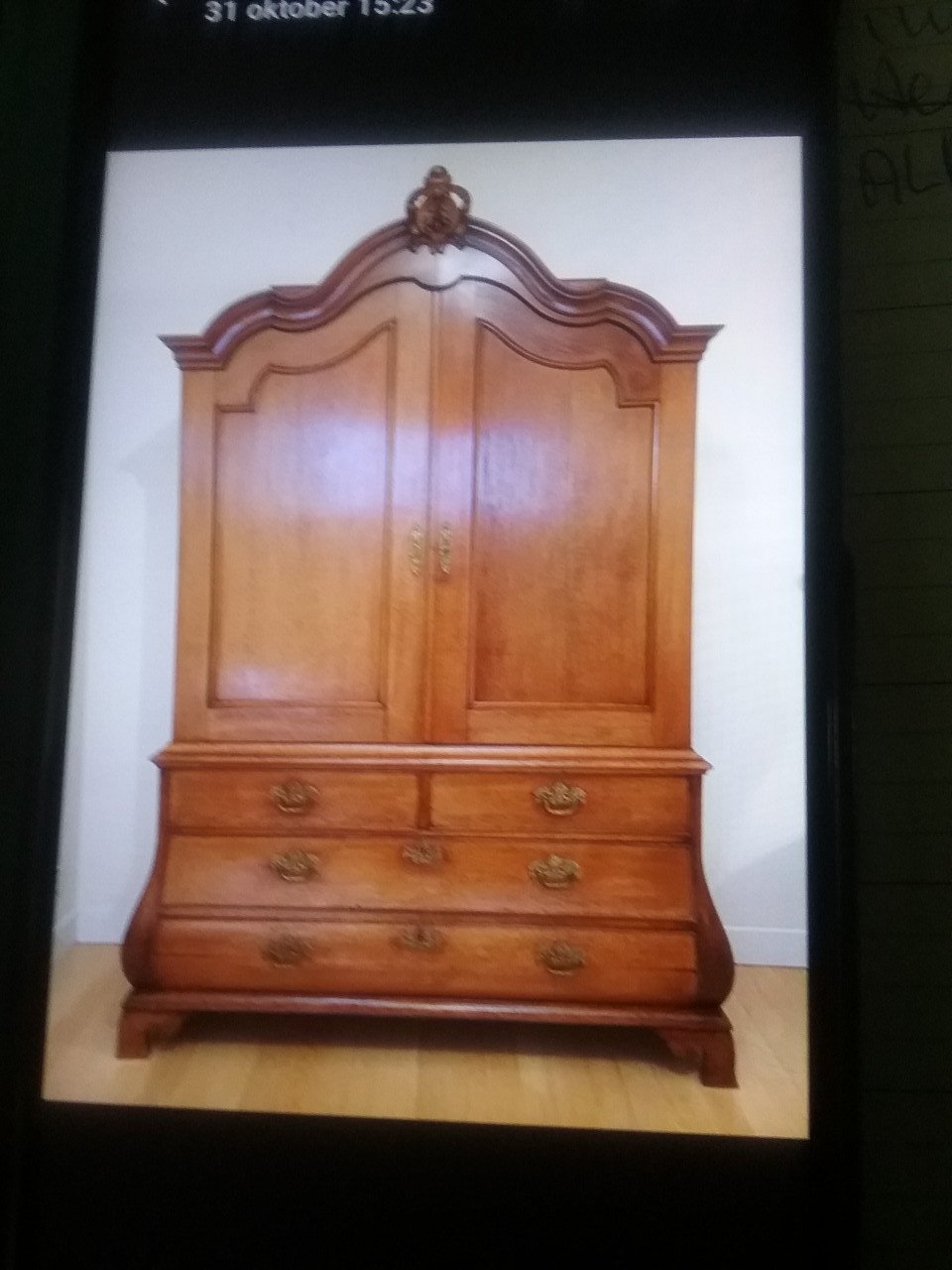 Grote prachtige KOLONIALE. kast 195x110x40cm & Diverse Kasten
