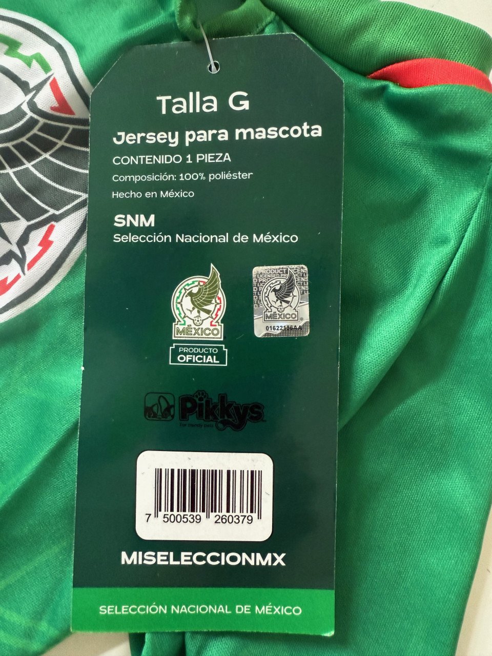 T-shirtje&sjaaltje van het Mexicaanse selectie voor honden.