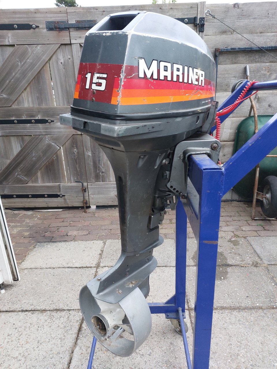 Mariner 15pk 2takt,  lang stil gestaan