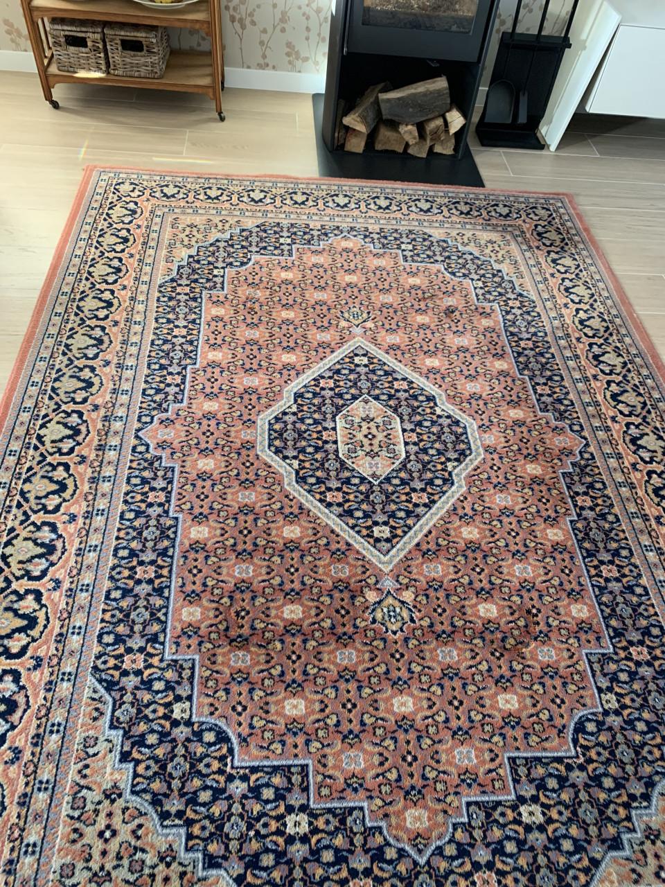 ✨Super Leuk Kleurrijk Vintage Vloerkleed✨Zuiver Scheerwol✨240 bij 170✨