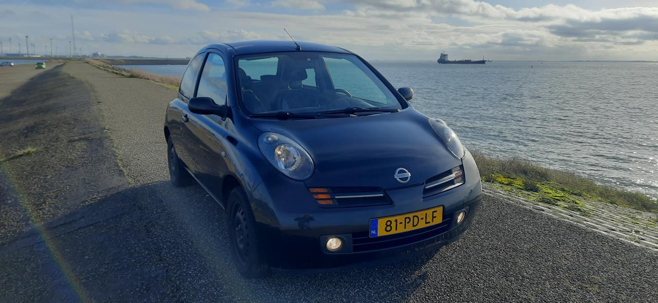 Nissan Micra 1.2 80PK Apk 2027 Airco,Stuurbr,CV,Ond Boekje Zwart metallic