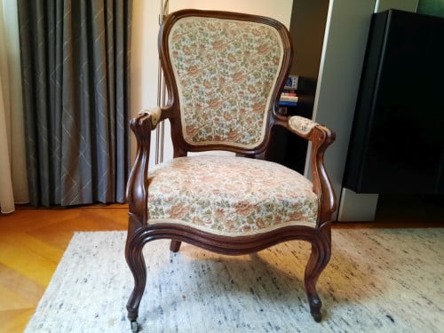 Antieke Voltaire fauteuil