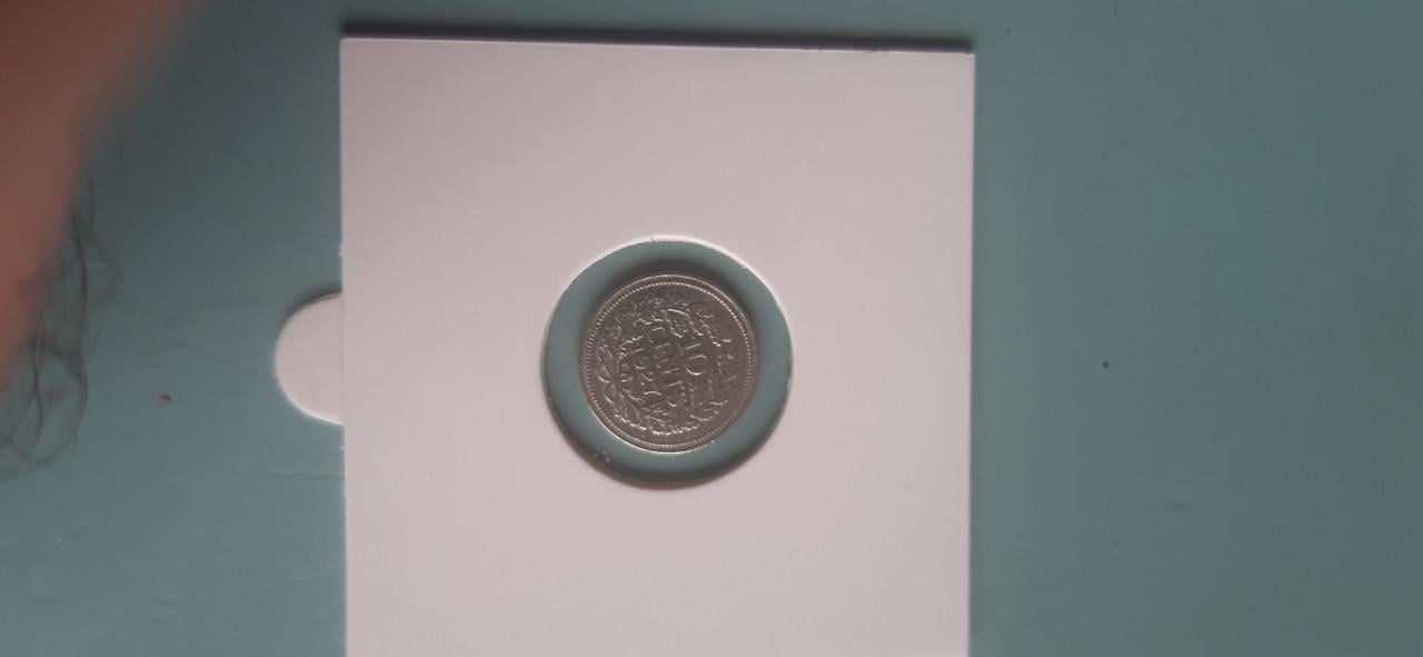 Zilveren dubbeltjes wilhelmina 1927 6 stuk