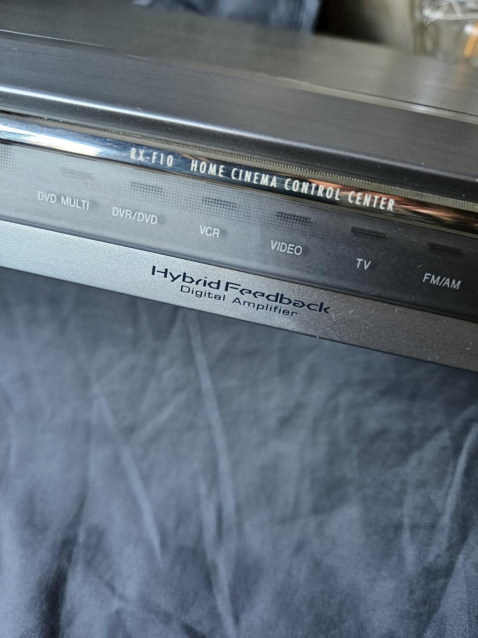 Mooie zilveren metalen vintage JVC RX-F10S Stereo Receiver