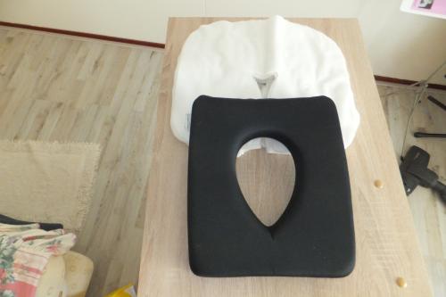 Kussentjes en papieren doekjes voor massage