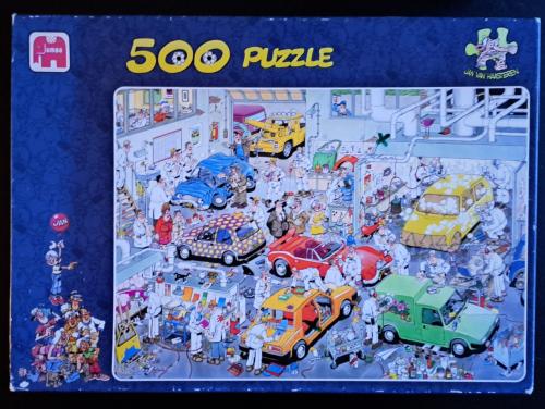 JAN VAN HAASTEREN - In de autospuiterij - 500 stukjes