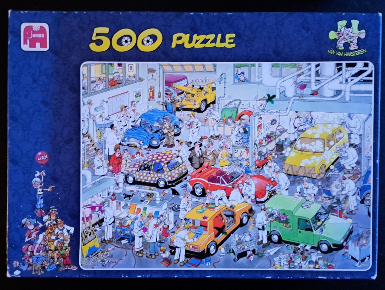 JAN VAN HAASTEREN - In de autospuiterij - 500 stukjes