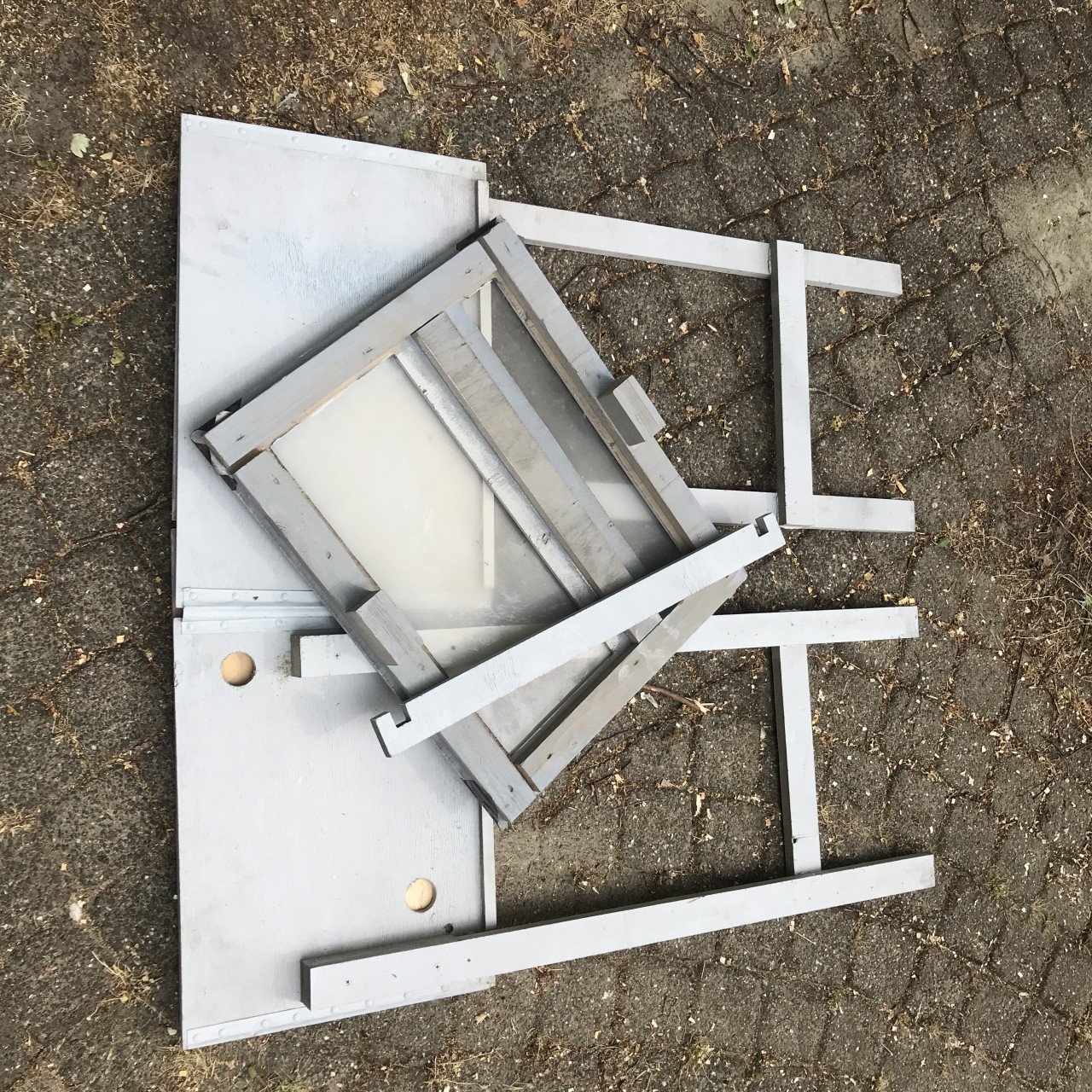 Straalcabine met pistool, handschoenen en grid