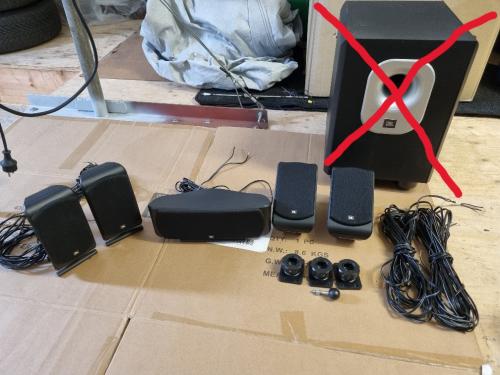 JBL surround speaker set.