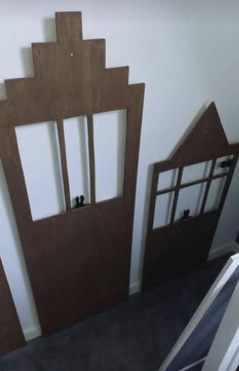 Houten huisjes, decoratie kinderkamer