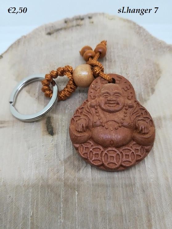 Rozenhouten Boeddha Sleutelhangers