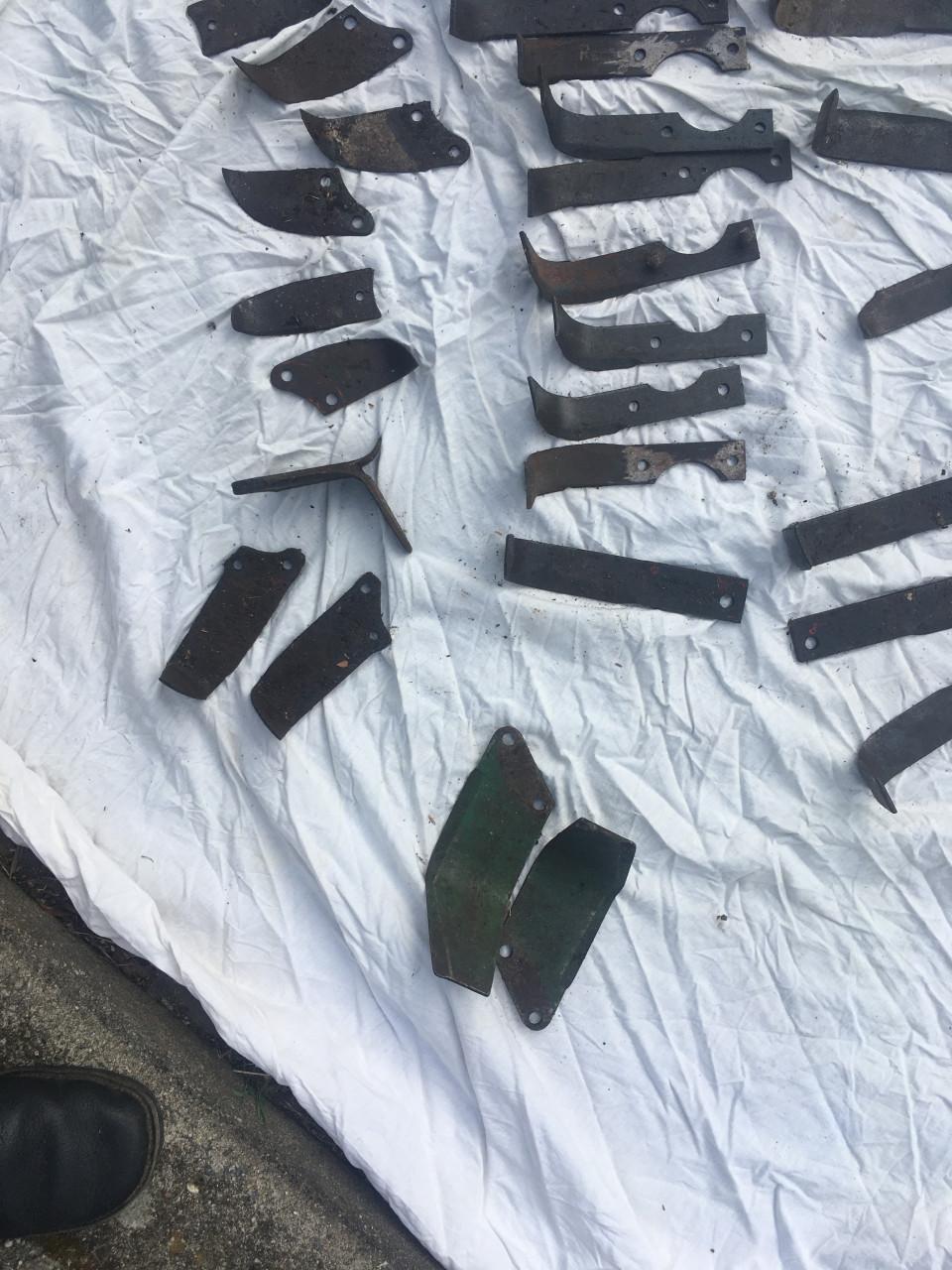 Diverse freesmessen voor een tuinfrees verschillende modellen zowel