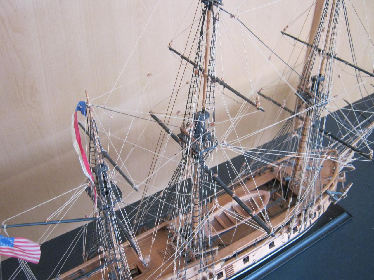 Scheepsmodel USS Rattlesnake.
