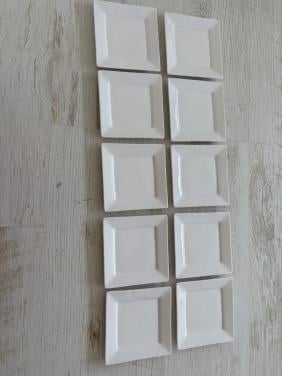 10x gebaksschoteltjes vierkant