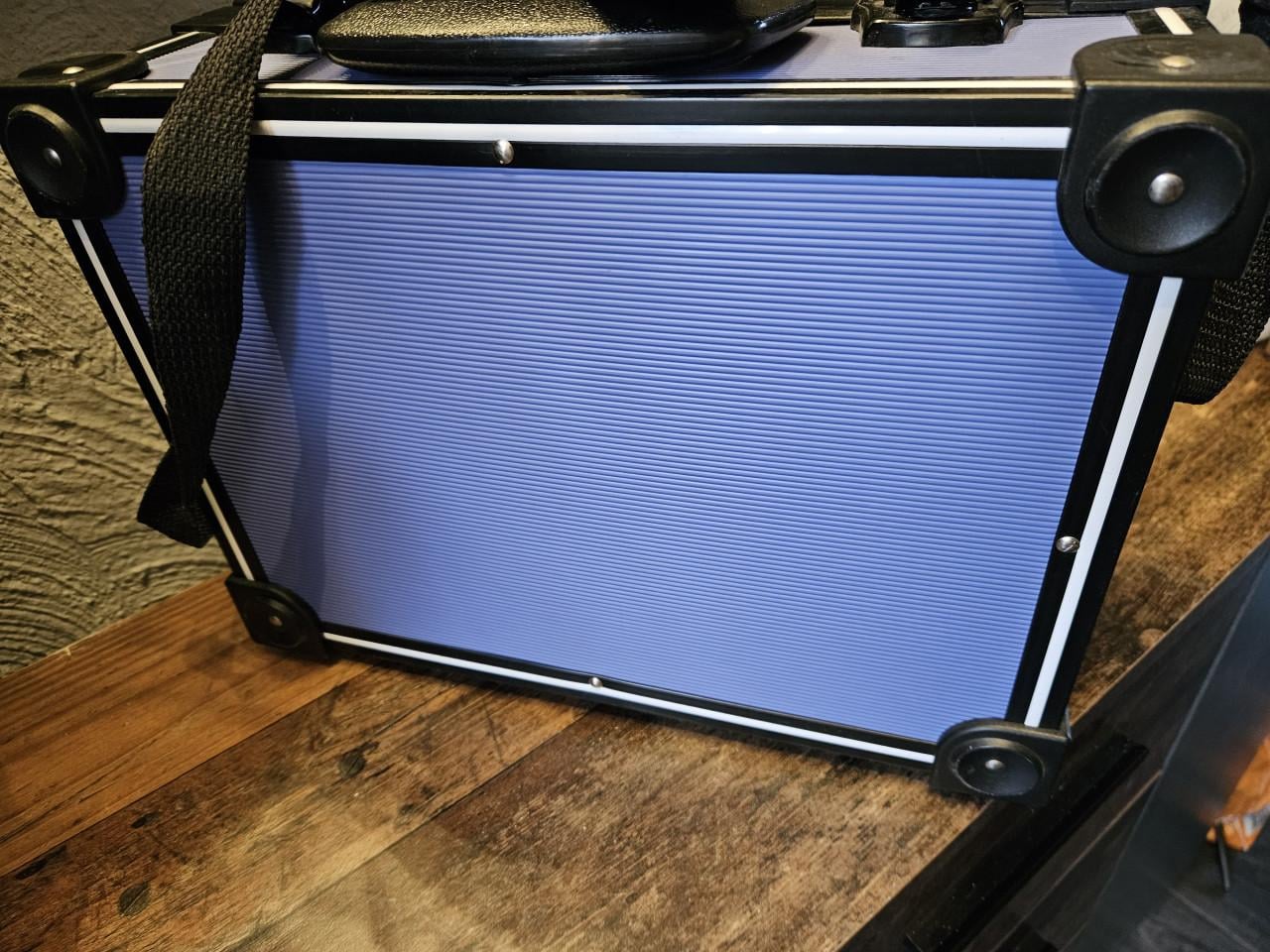 Vanguard Koffer Blauw -Camerakoffertje Stevig incl 2 sleutels