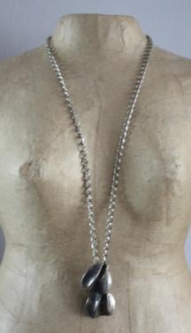 Zilverkleurige ketting met hanger