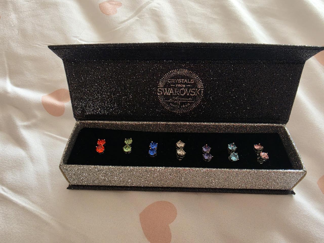 Swarovski oorbellenset 7 paar!!