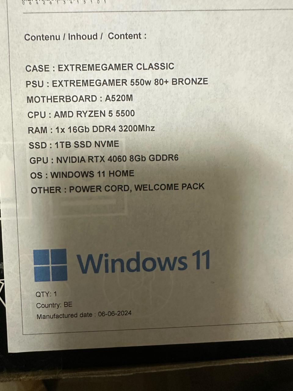 Complete Gaming PC inclusief tweede scherm