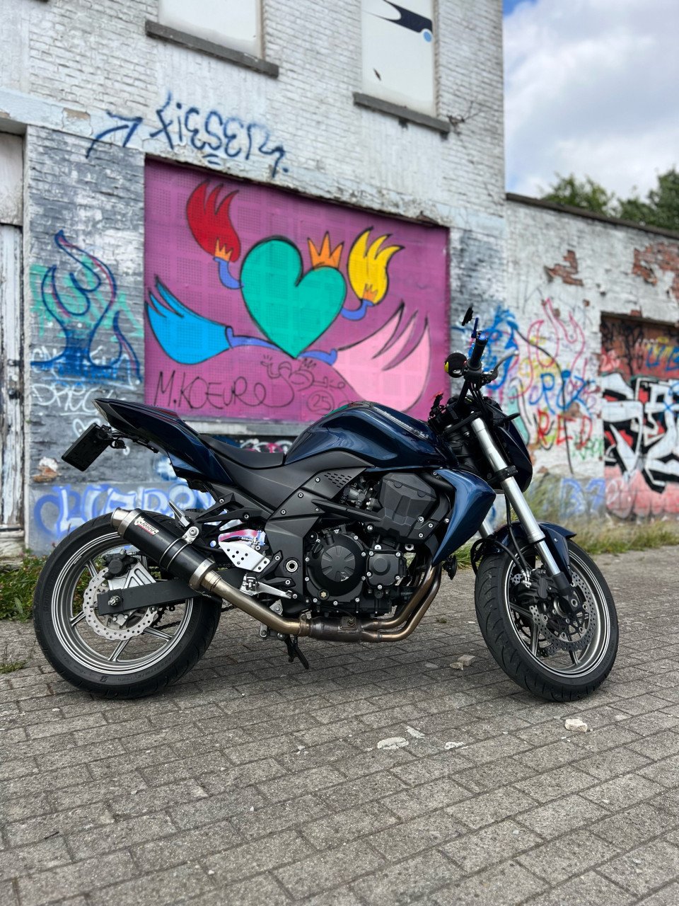 Kawasaki z750 Blauw 2008