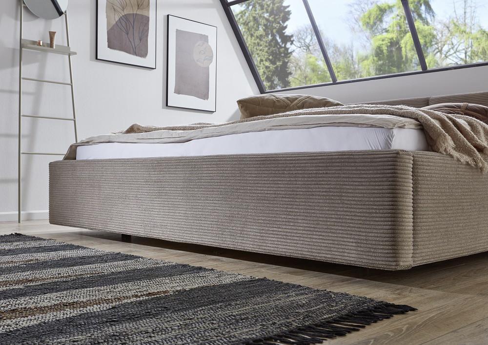 Tweepersoons modern bed Claudia met 2 bodems en opbergruimte