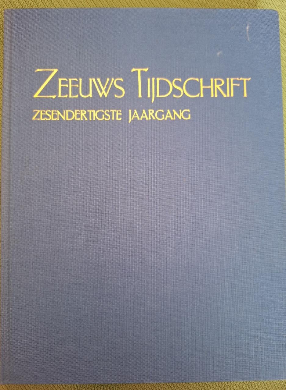 Zeeuws Tijdschrift, gebonden jaargangen 1955, 1956, 1986,1988, 1989,