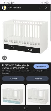 Baby ledikant stuva