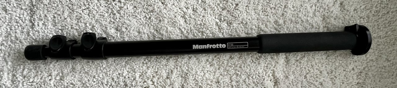 Manfrotto monopod 679B en balhoofd 494RC2 incl. snelkoppeling