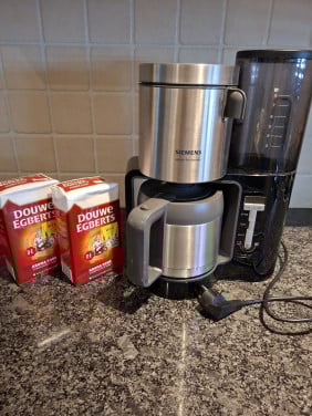 Siemens koffiezetapparaat incl 2x 500 gr Douwe Egberts koffie