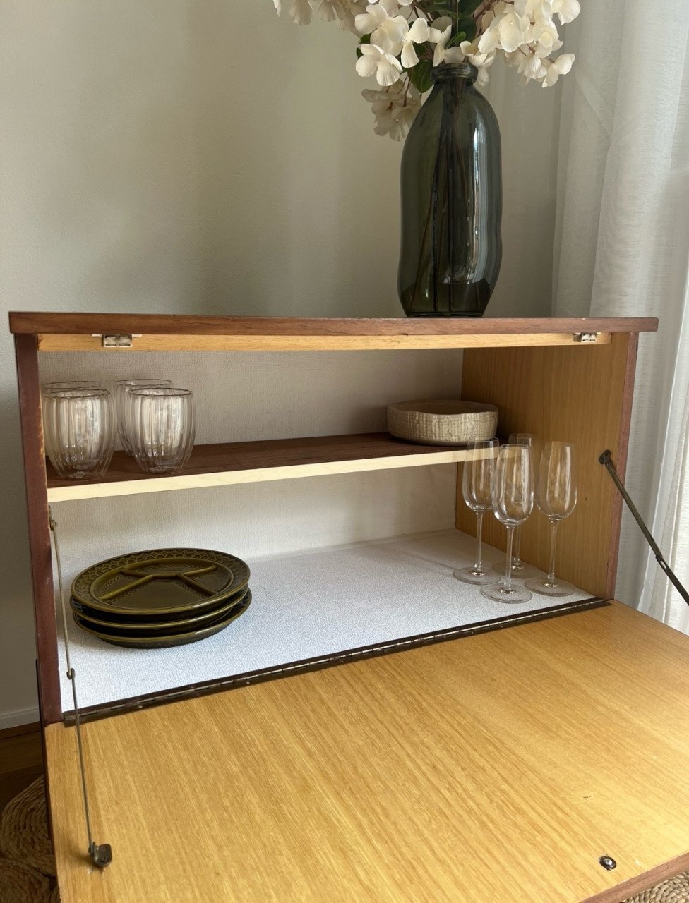 Vintage barkastje | nieuw gebeitst