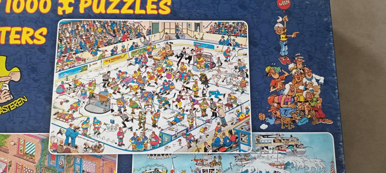 Jan van hasteren 3 in 1 puzzel met poster