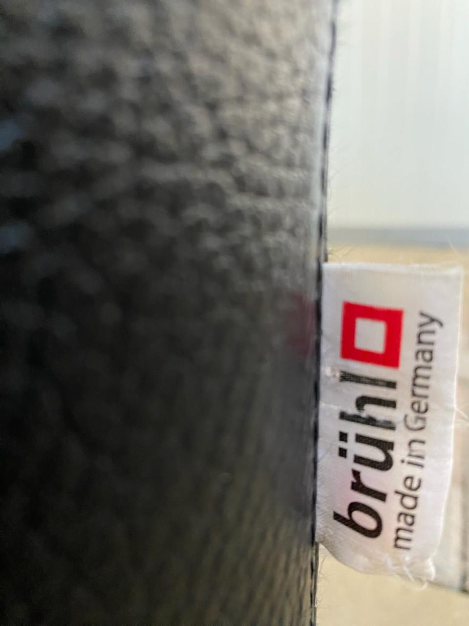 Bruhl Zwarte Leren Hoekbank-Ruime Lounge – Gratis Levering NL