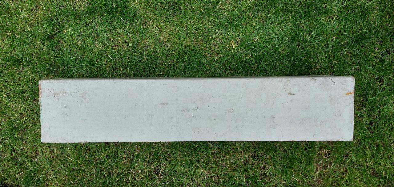 Waterdichte Aluminium Buitenbak voor kunststof Bloembak 81,5 x18,5x16,5 cm.