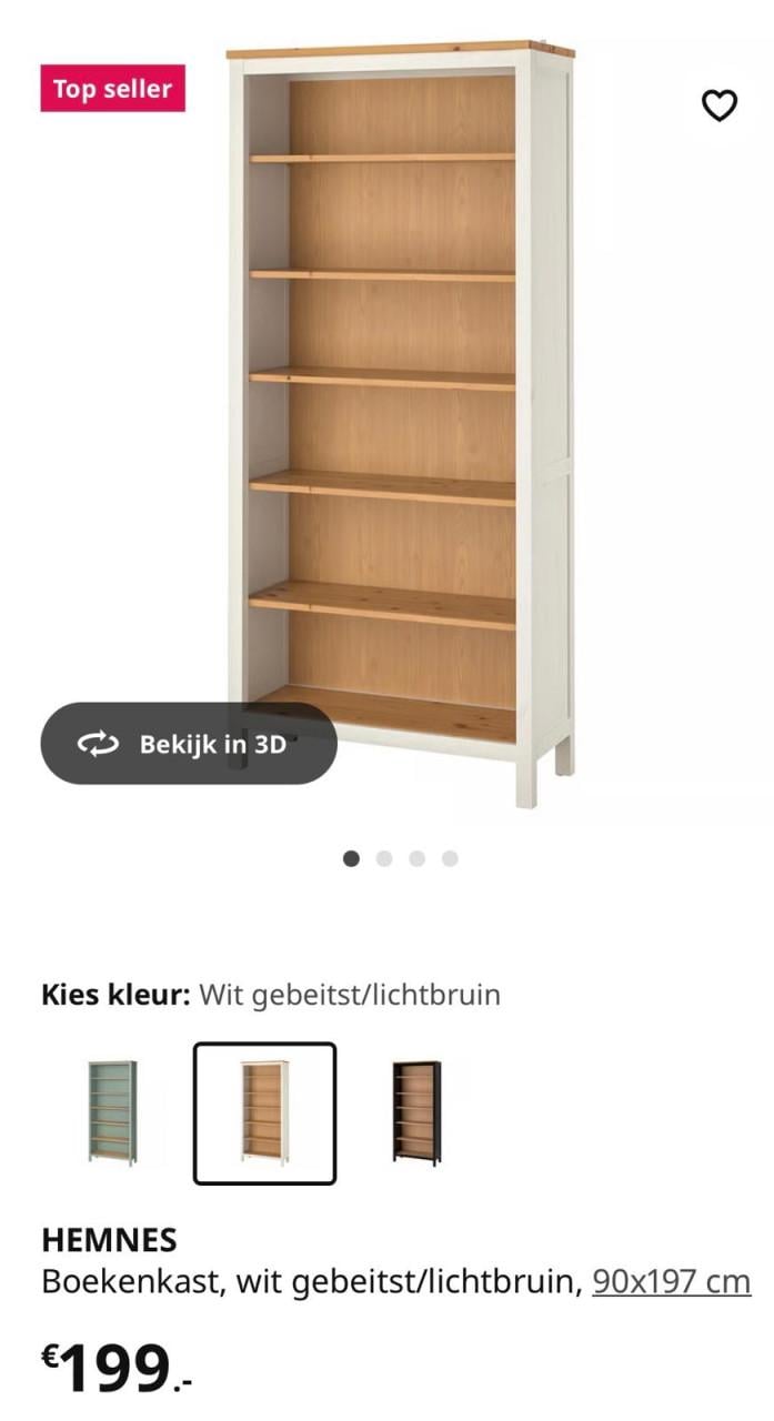 HEMNES boekenkast IKEA
