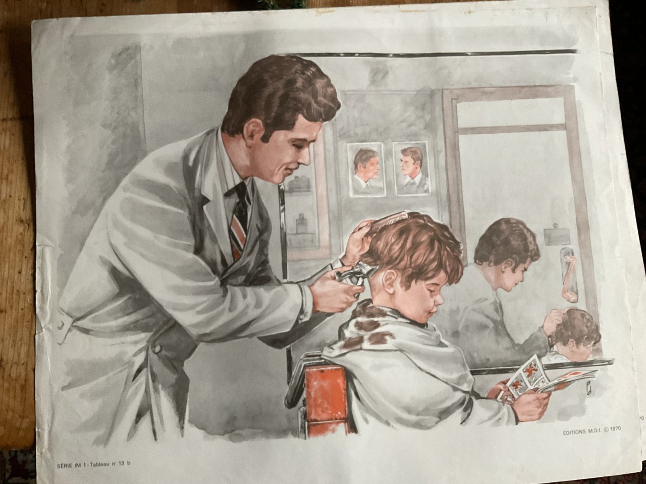 Vintage schoolplaten Frankrijk