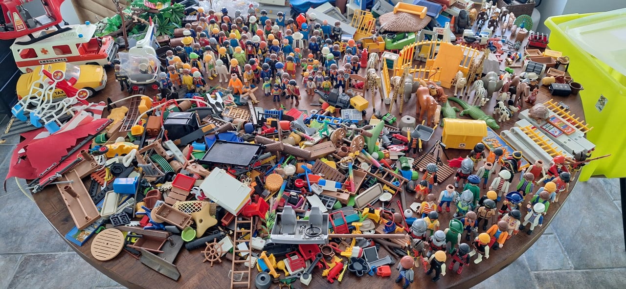 Partij playmobile te koop, BIEDEN!