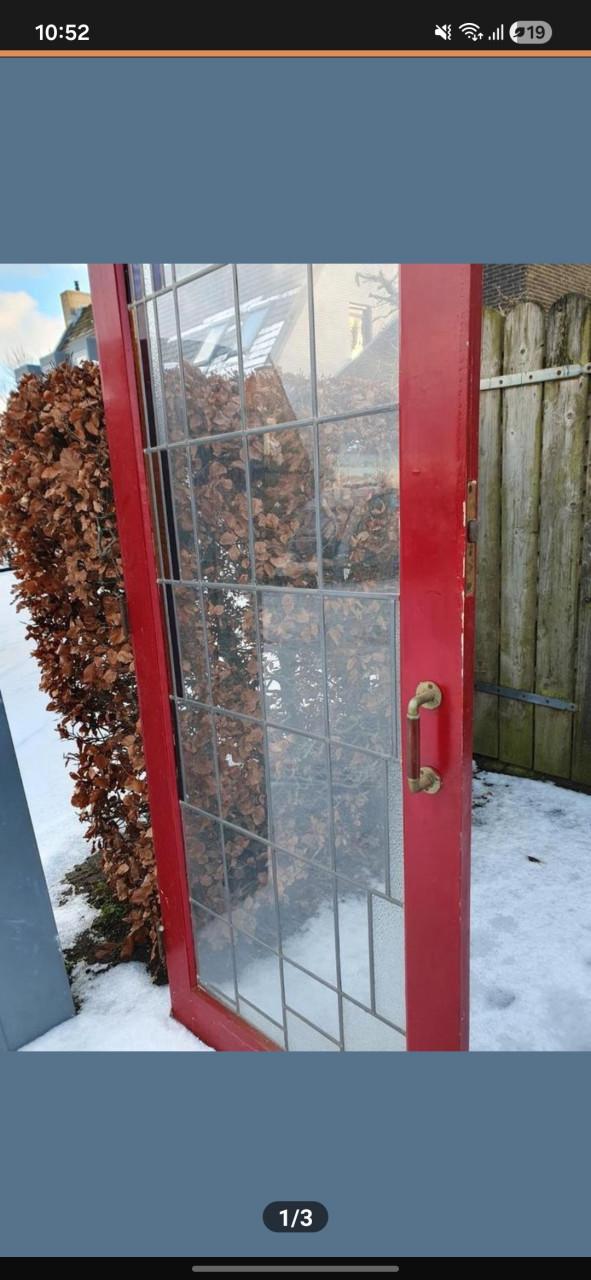 Art deco deur, glas in lood