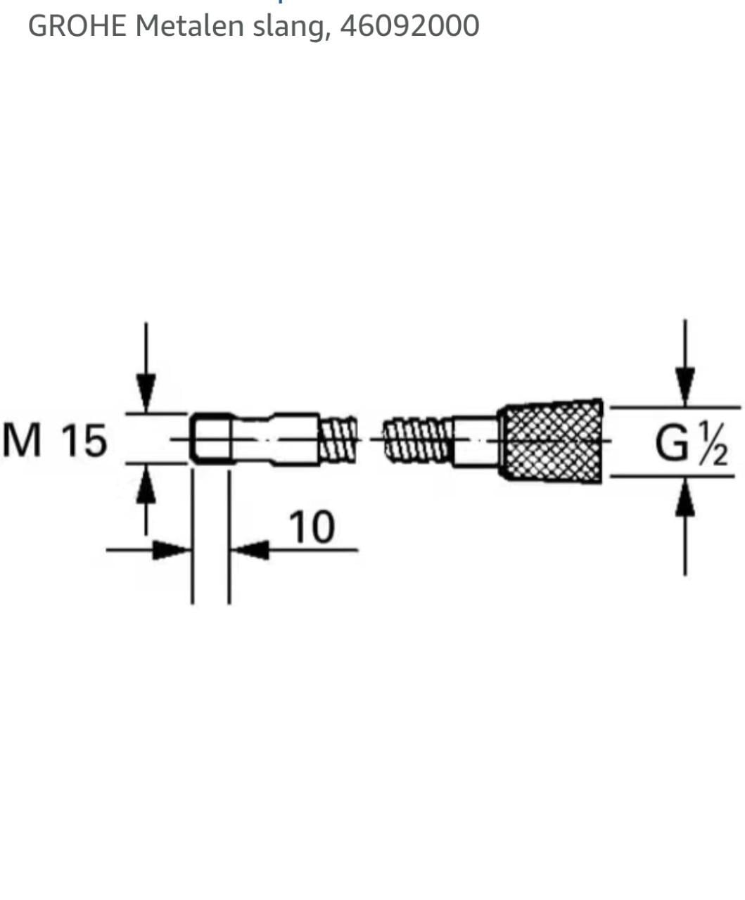GROHE metalen slang 46092000
